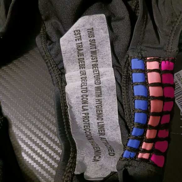 NEW‎ California Waves Hipster Low-Rise Bikini Swim Bottom Black Multi, Size XS - Picture 6 of 10